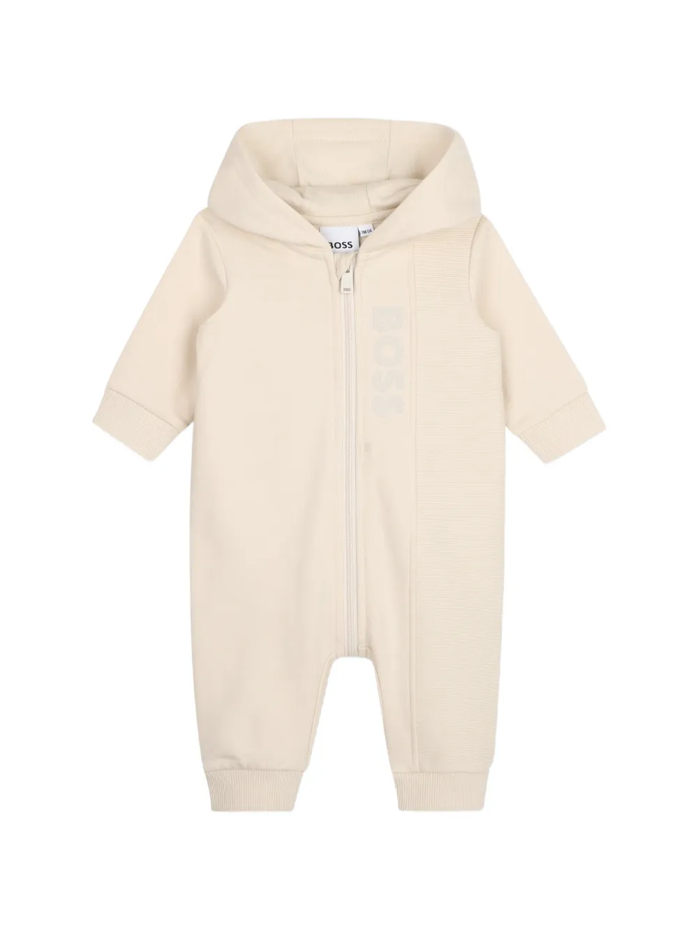 BOSS Kidswear combinaison zippée à logo imprimé - Tons neutres