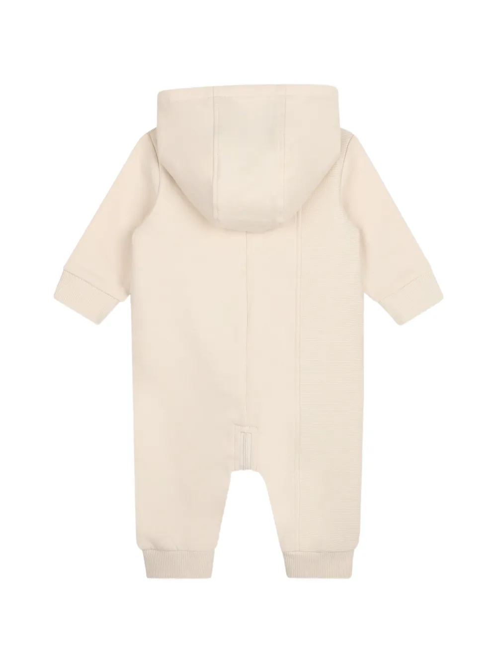 BOSS Kidswear Jumpsuit met logoprint en rits Beige