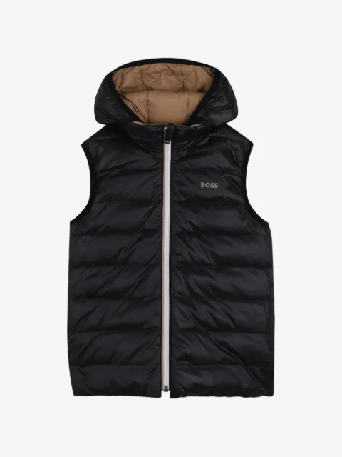 BOSS Kidswear reversible hooded gilet