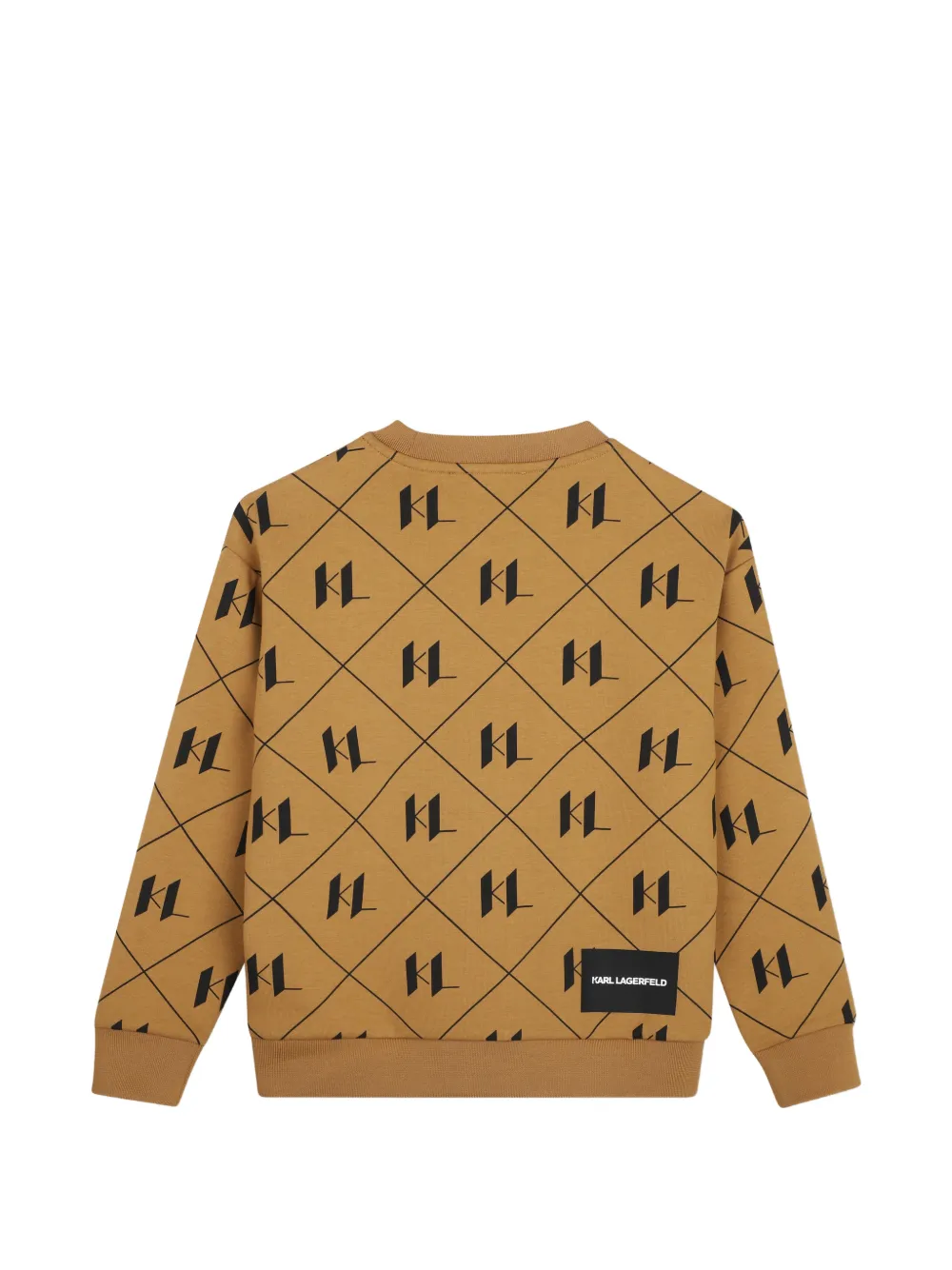Karl Lagerfeld Kids Sweater met logo-monogram Beige