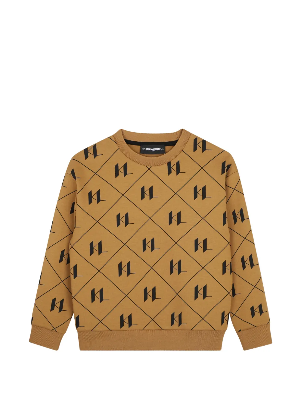 Karl Lagerfeld Kids Felpa con monogramma - Toni neutri