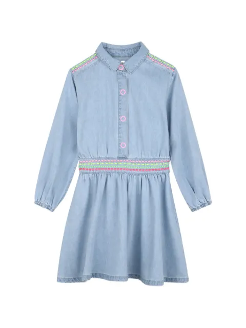 Billieblush Vestido jeans com bordado na cintura