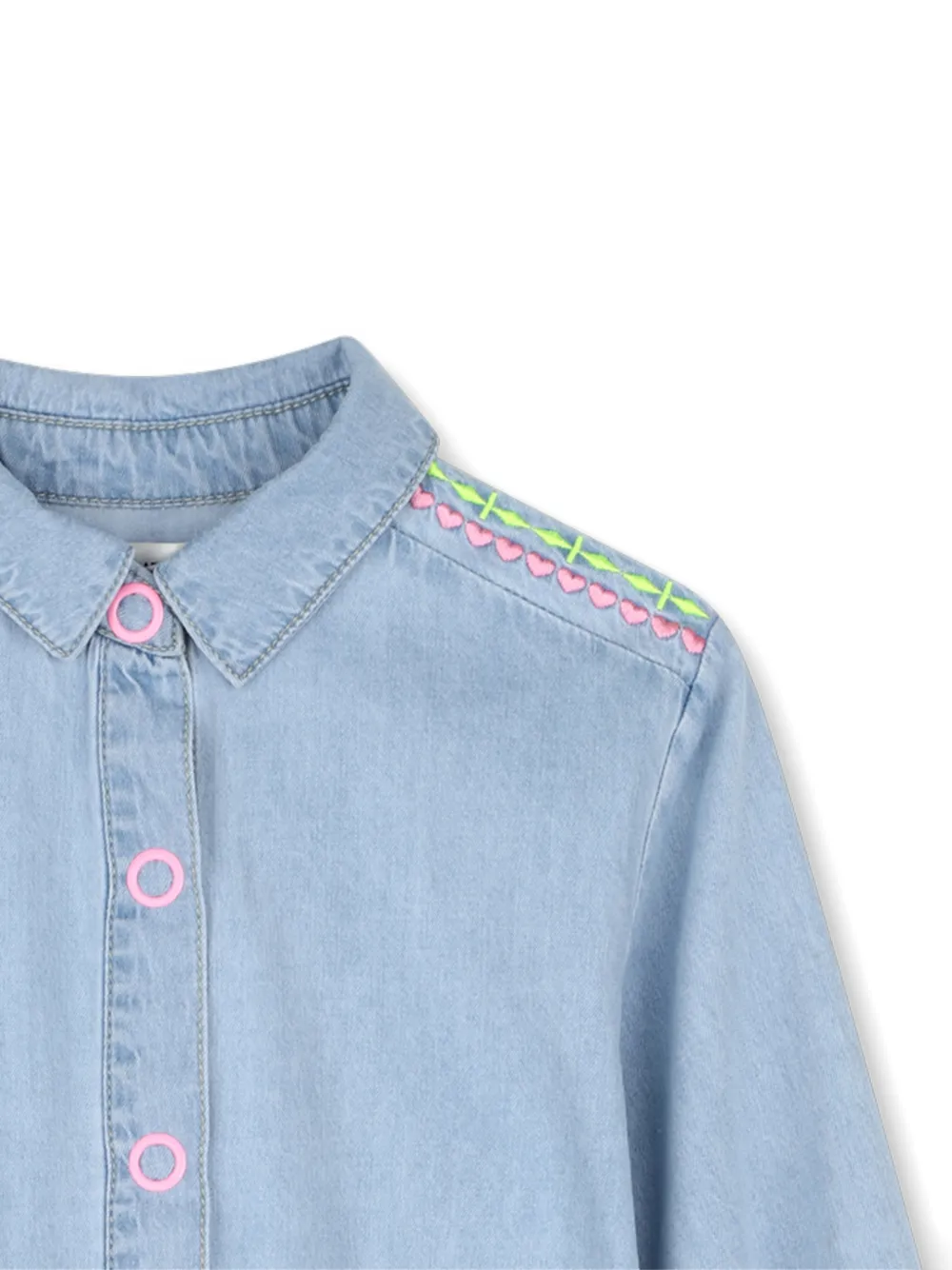 Billieblush Denim jurk met geborduurde taille Blauw