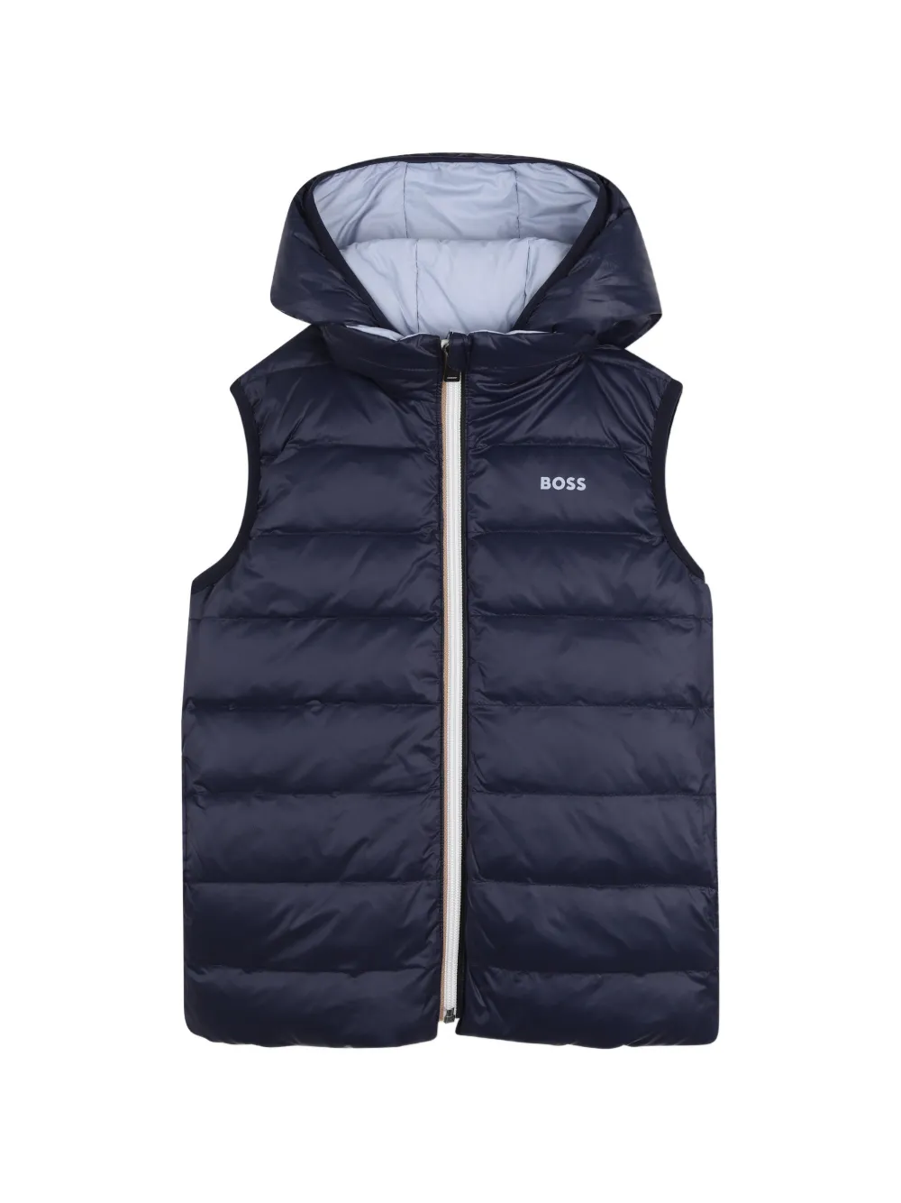 BOSS Kidswear Wendbare Weste mit Kapuze - Blau