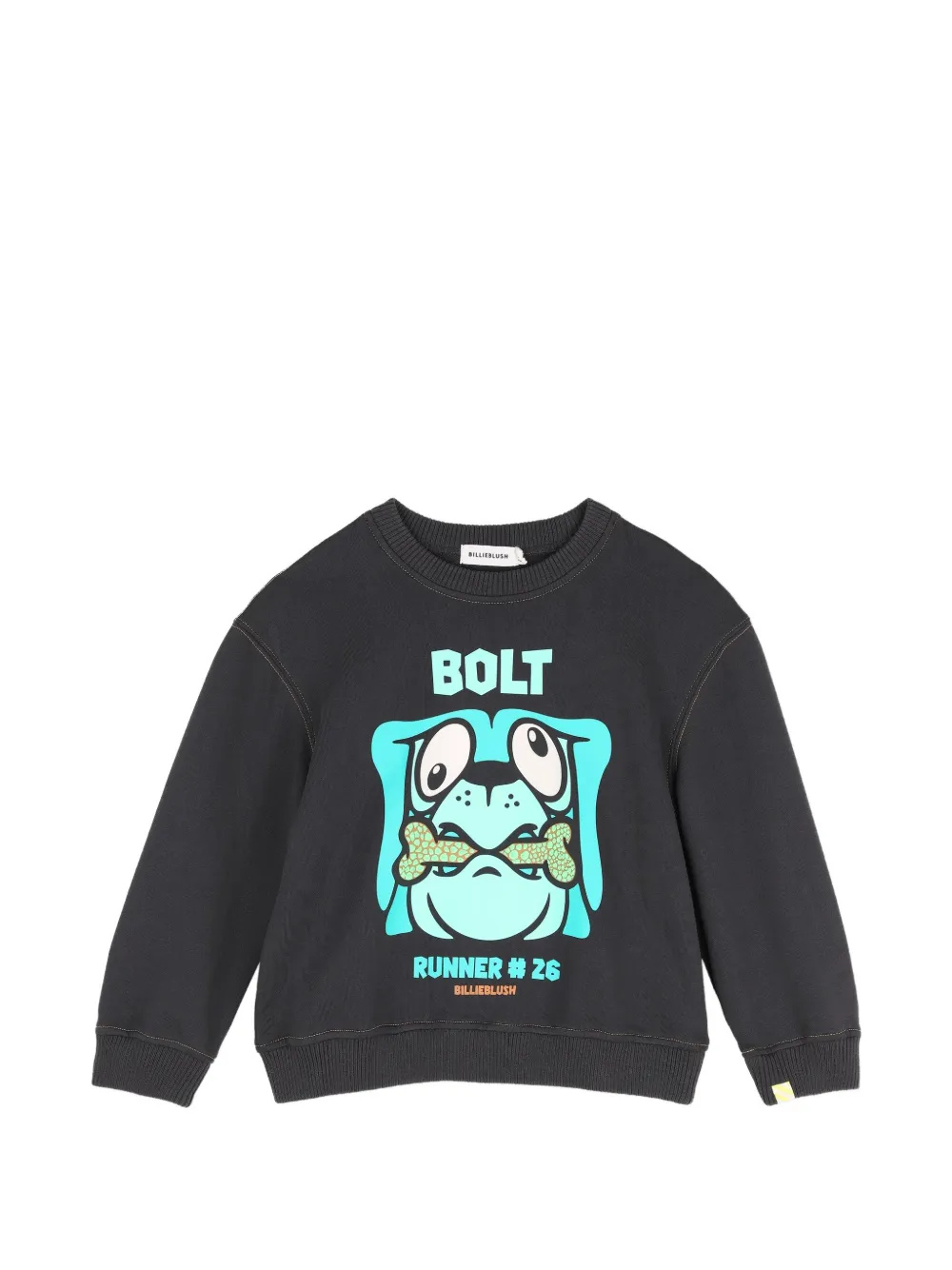 Billieblush Maglione in cotone con stampa grafica - Grigio
