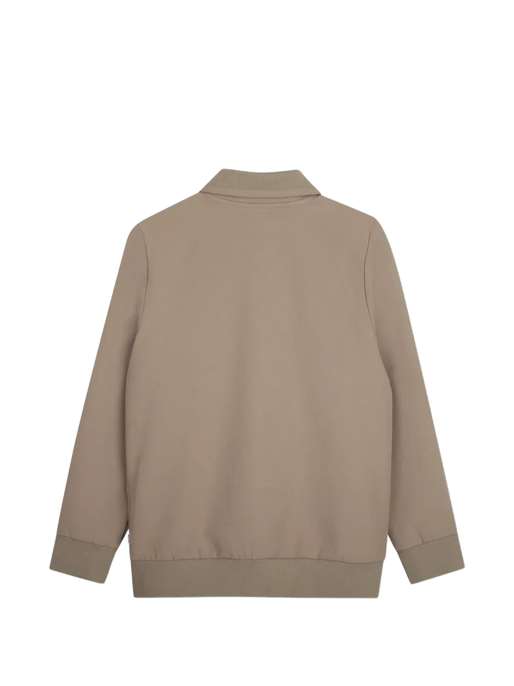BOSS Kidswear Jack met geborduurd logo en rits Beige