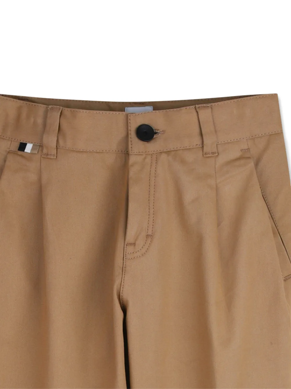 BOSS Kidswear Straight plooibroek Beige