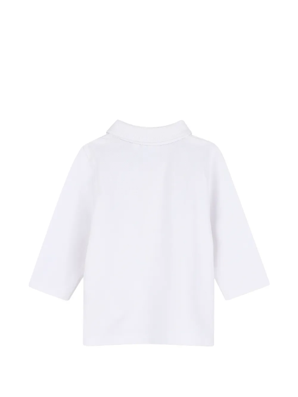 BOSS Kidswear Poloshirt met logoprint Wit