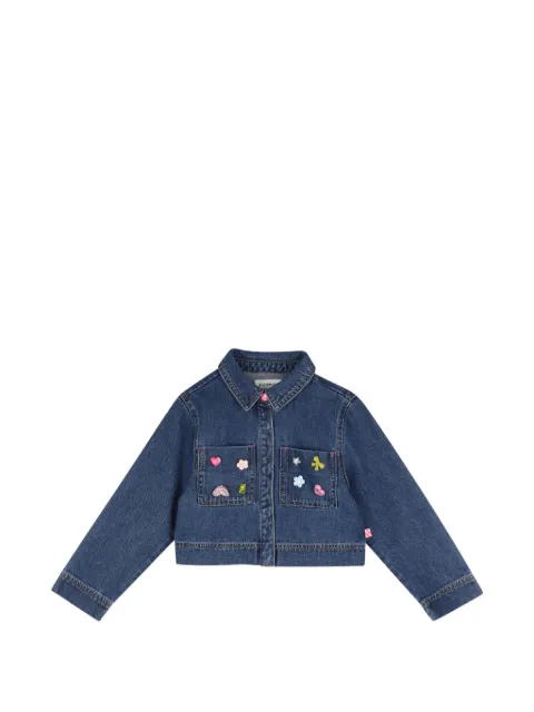 Billieblush appliqué-detailed denim shirt