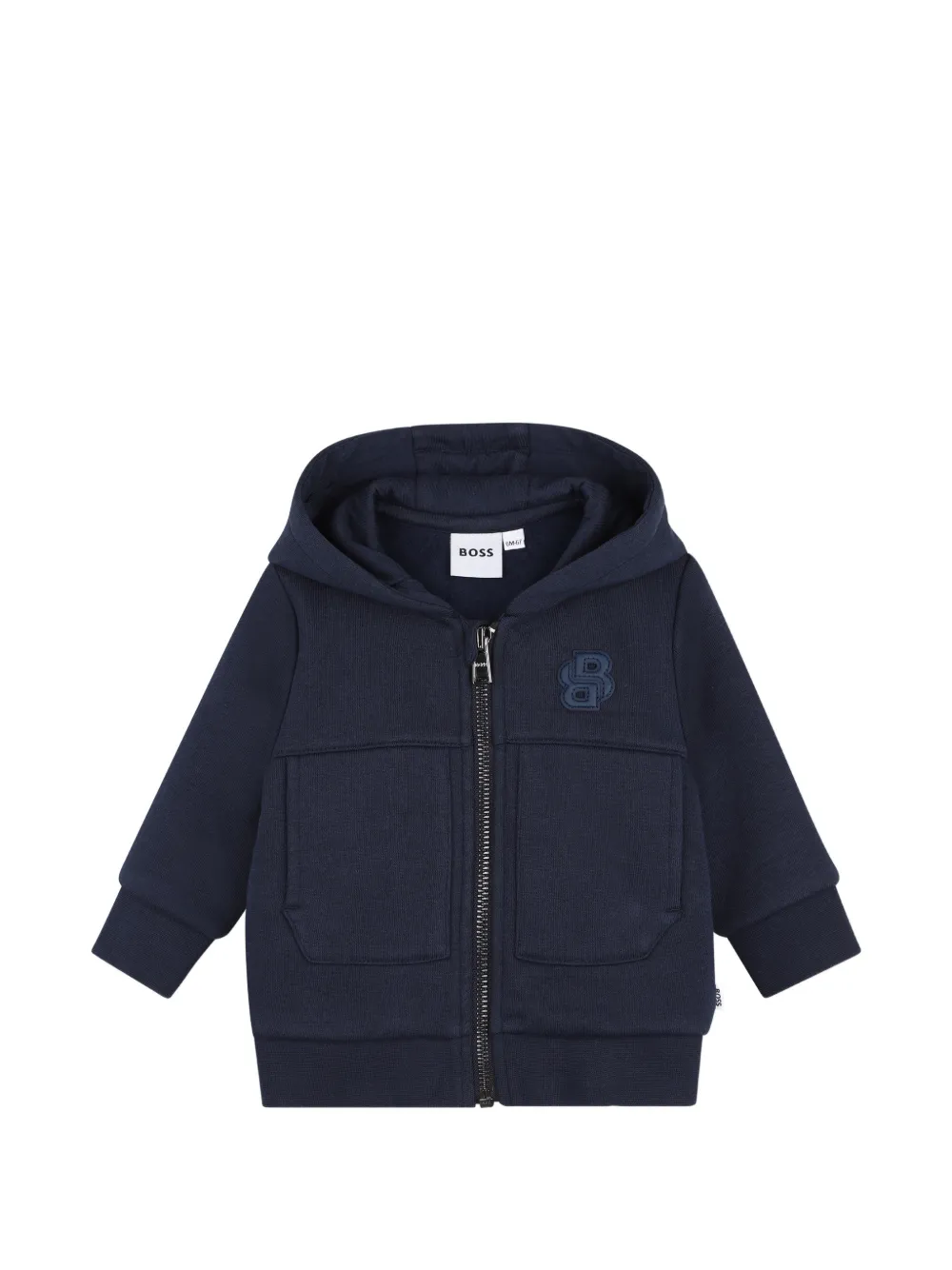 BOSS Kidswear Hoodie en broek met logo-patch Blauw