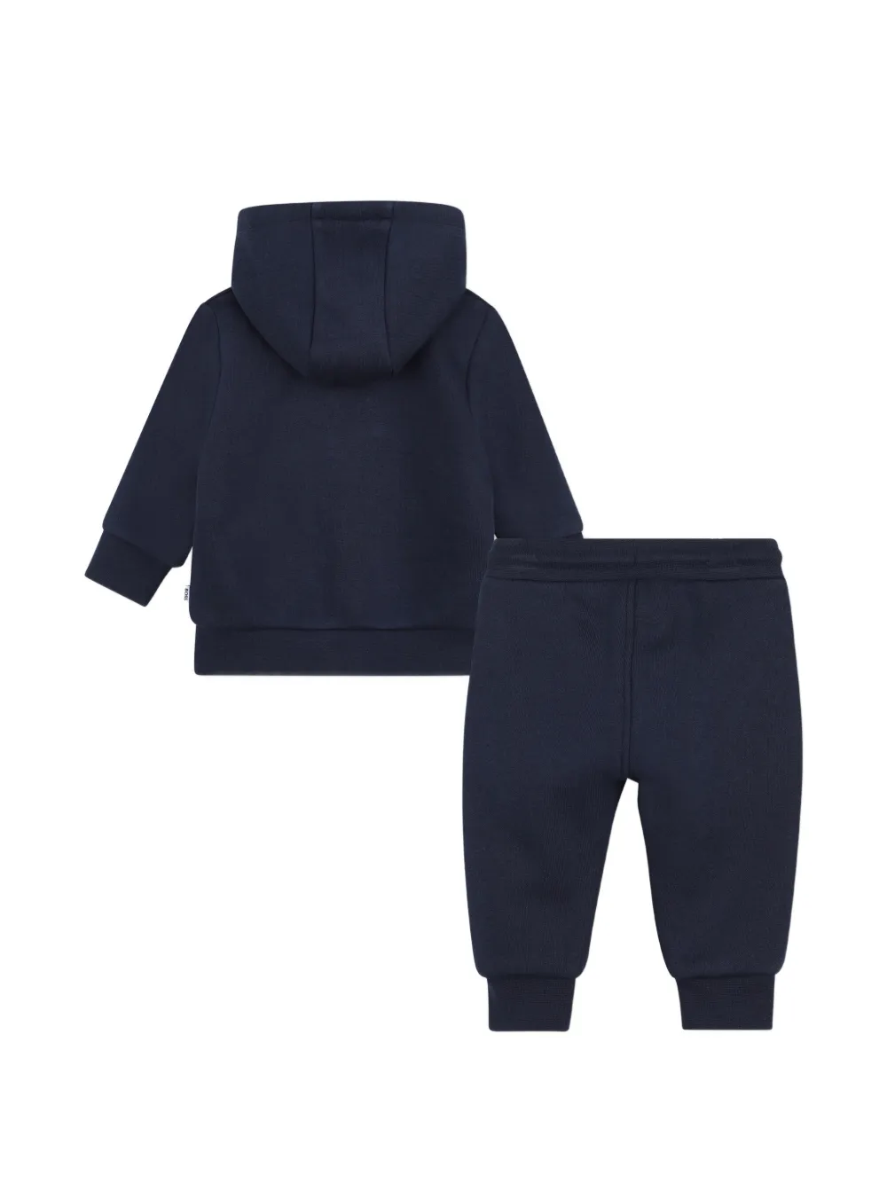 BOSS Kidswear Hoodie en broek met logo-patch Blauw