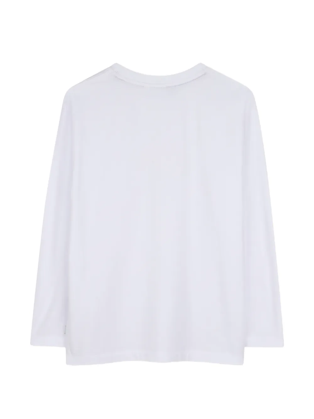 BOSS Kidswear T-shirt met lange mouwen Wit
