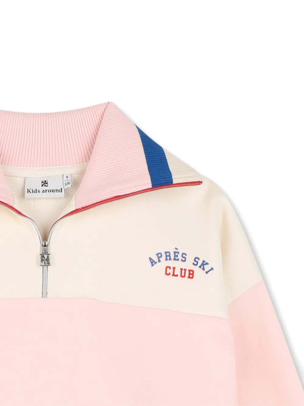 Kids Around Jurk met colourblocking enb kwartrits Roze