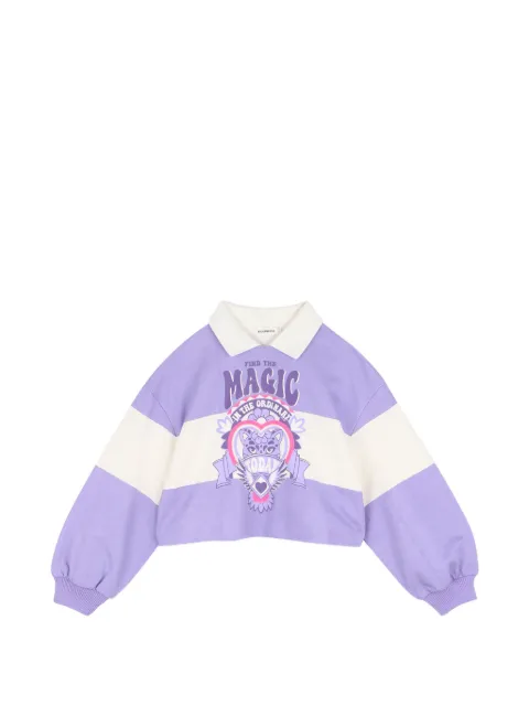 Billieblush graphic-print striped sweater