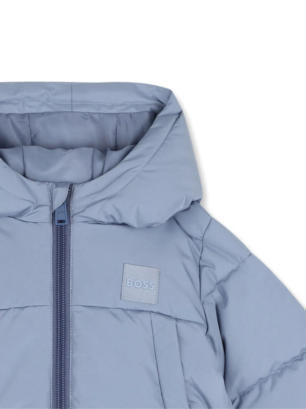 BOSS Kidswear Gewatteerd jack Blauw