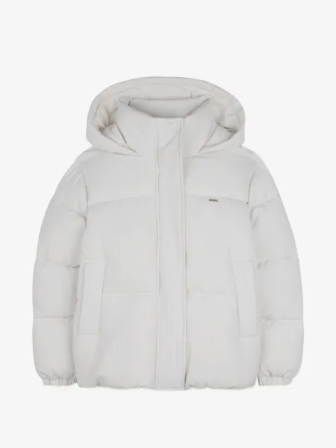 BOSS Kidswear hooded padded jacket