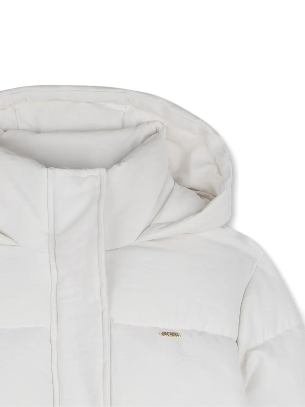 BOSS Kidswear Gewatteerd jack Wit