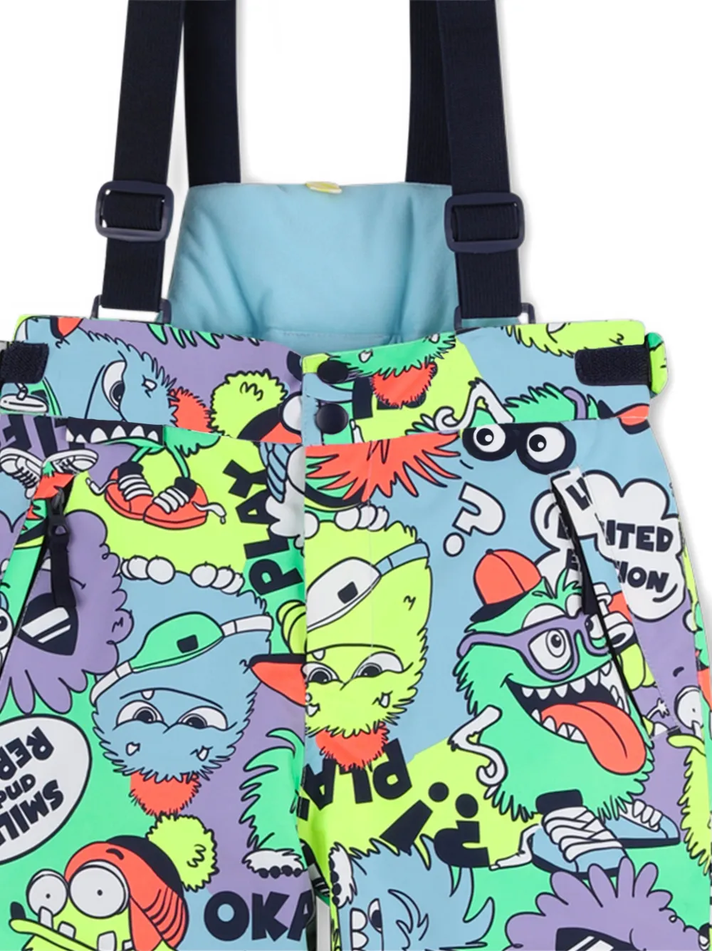 Billieblush Sneeuwpak met verstelbaar bandje en monsterprint Groen