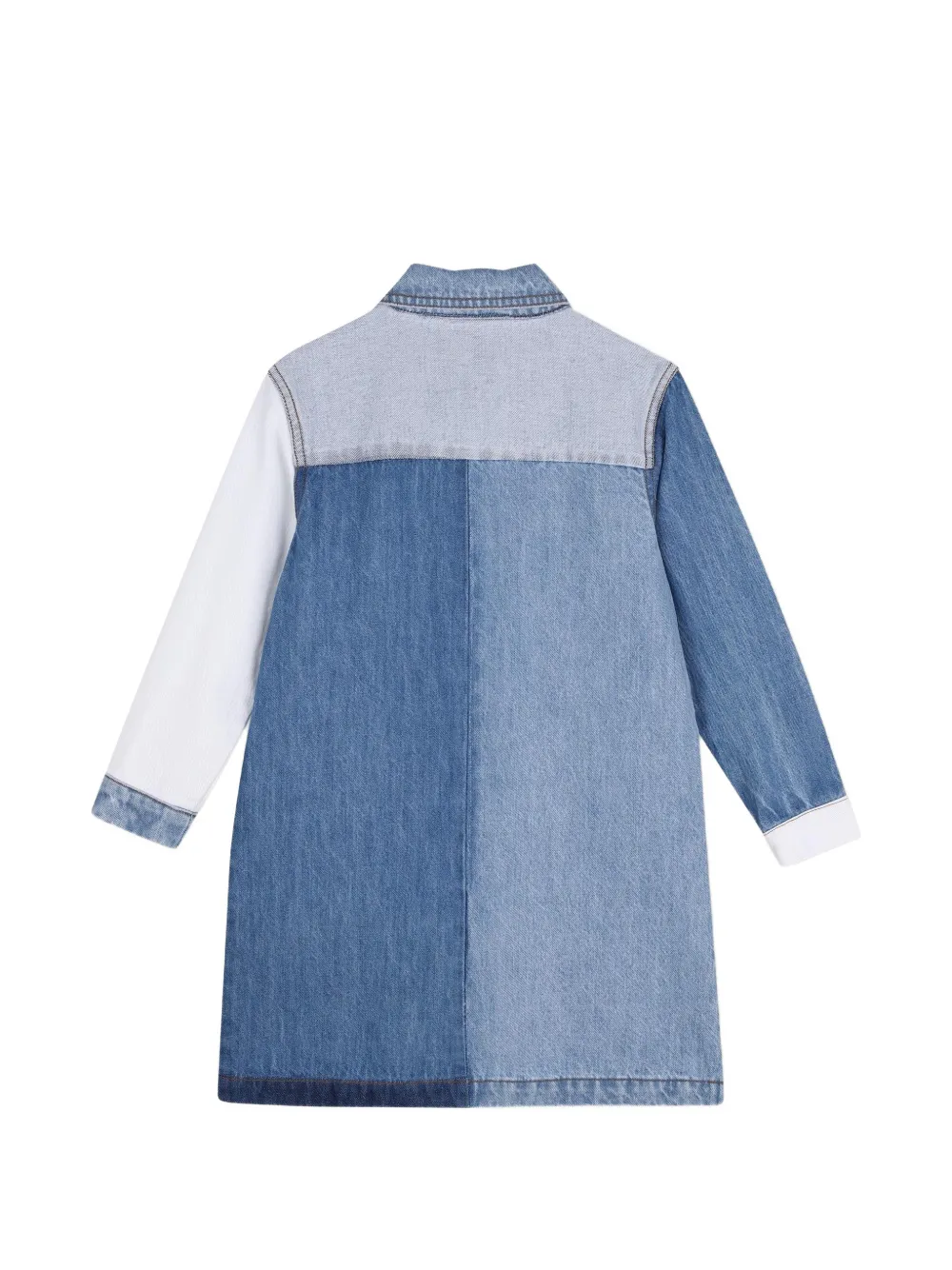 Kids Around Spijkerjurk met patchwork Blauw