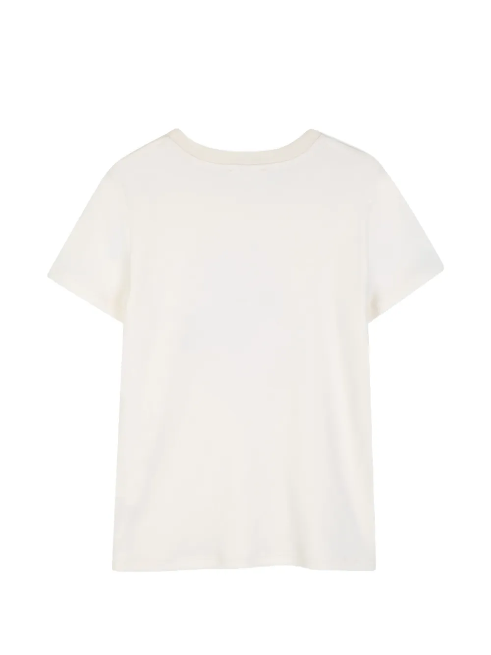 Chloé Kids T-shirt met geborduurde bloemen Beige