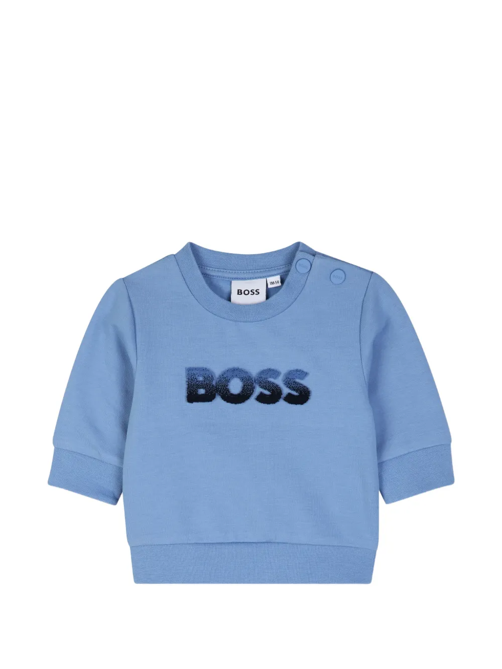 BOSS Kidswear Geruite sweater en broek Blauw
