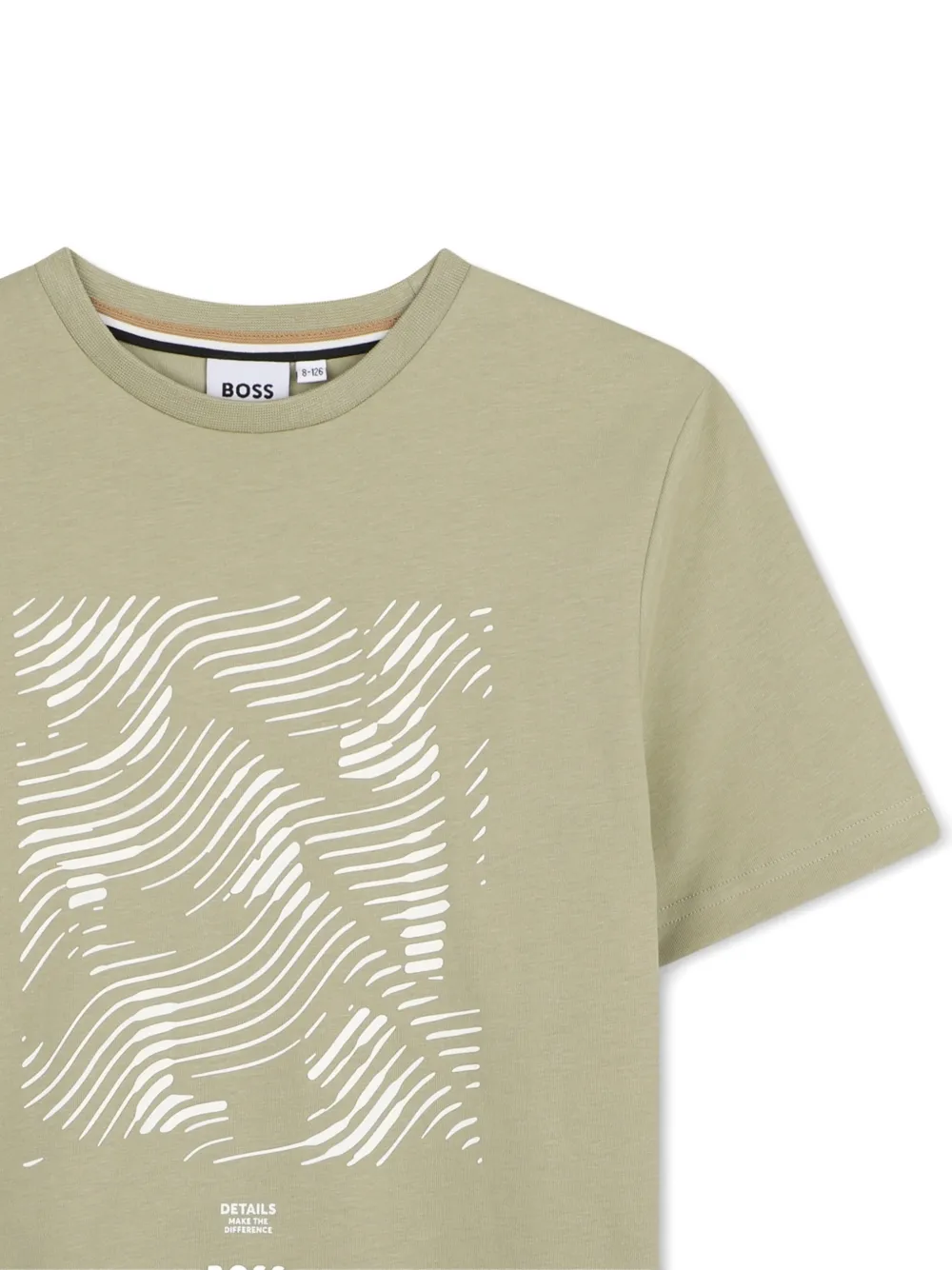 BOSS Kidswear T-shirt met grafische print Groen