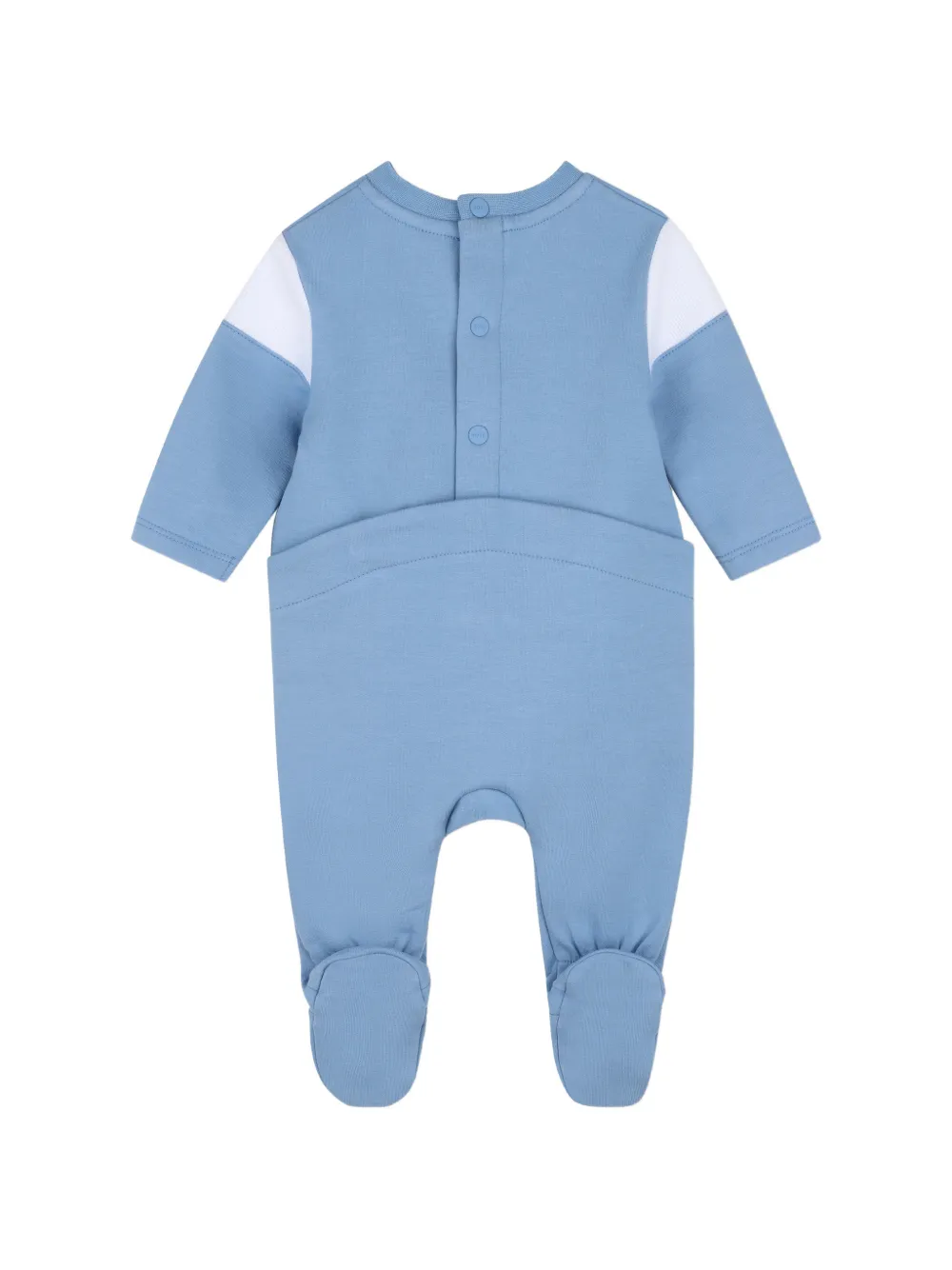 BOSS Kidswear Pyjama met colourblocking en zak Blauw