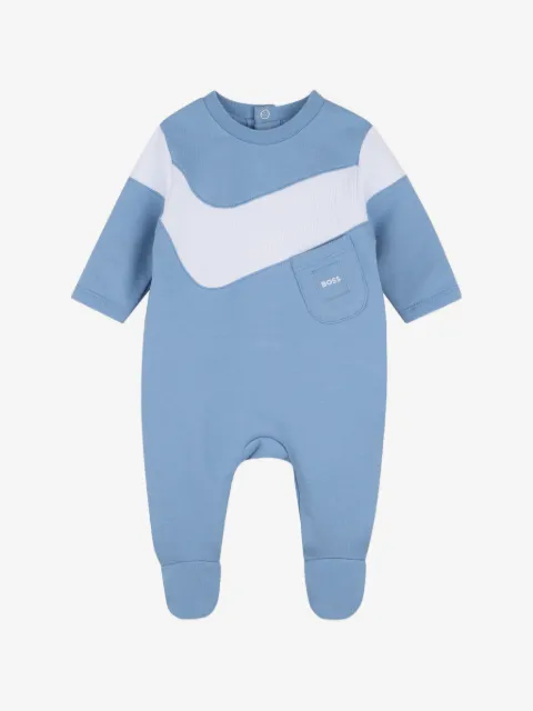BOSS Kidswear colour-block pocket pajamas
