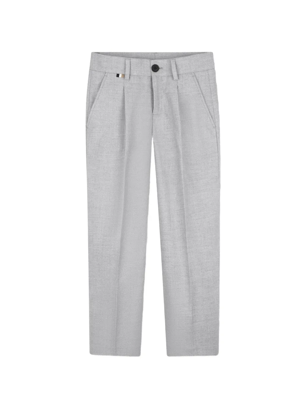 BOSS Kidswear Pantaloni sartoriali con pieghe - Grigio