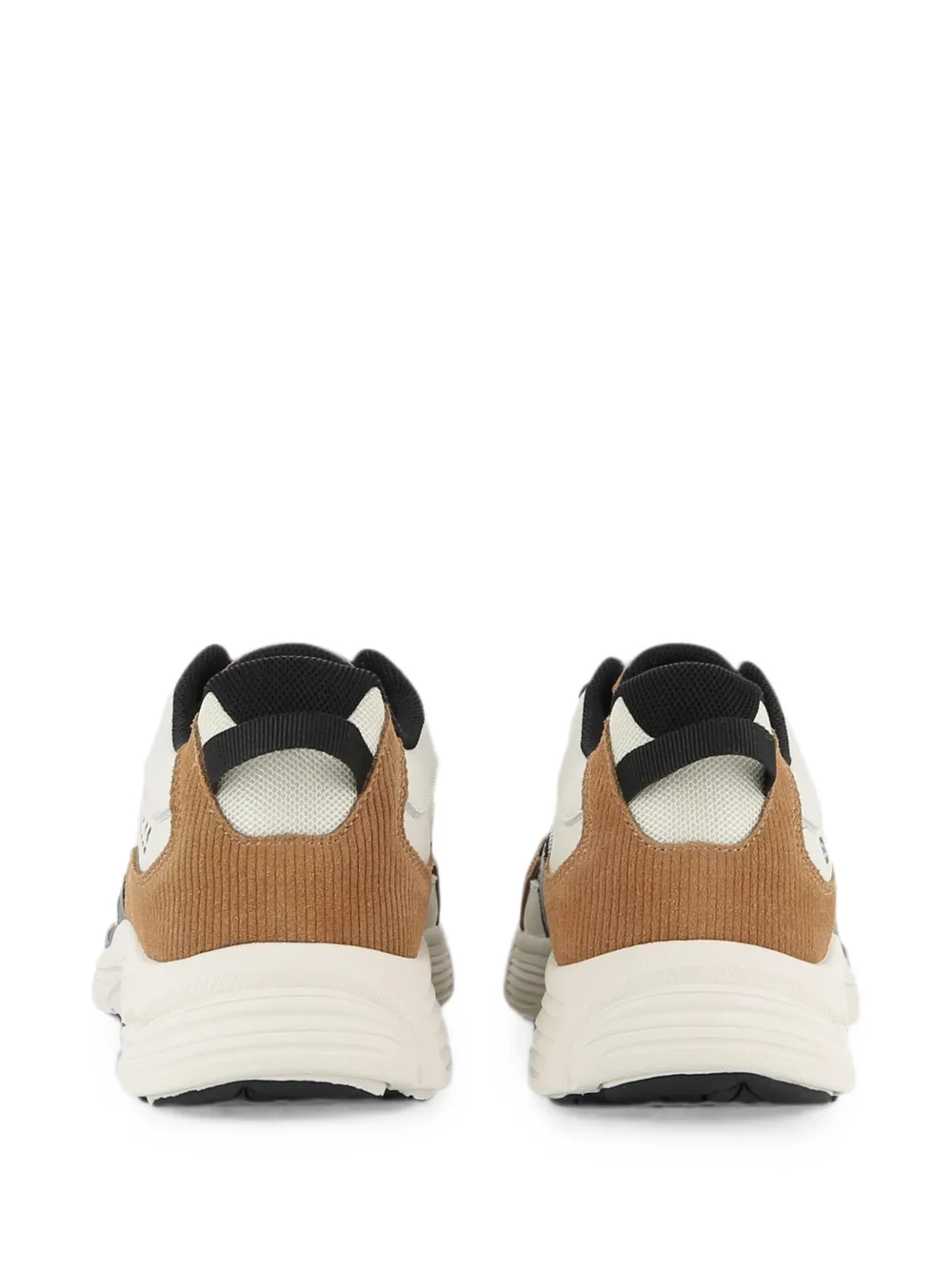 BOSS Kidswear Sneakers met ribfluwelen vlakken Beige