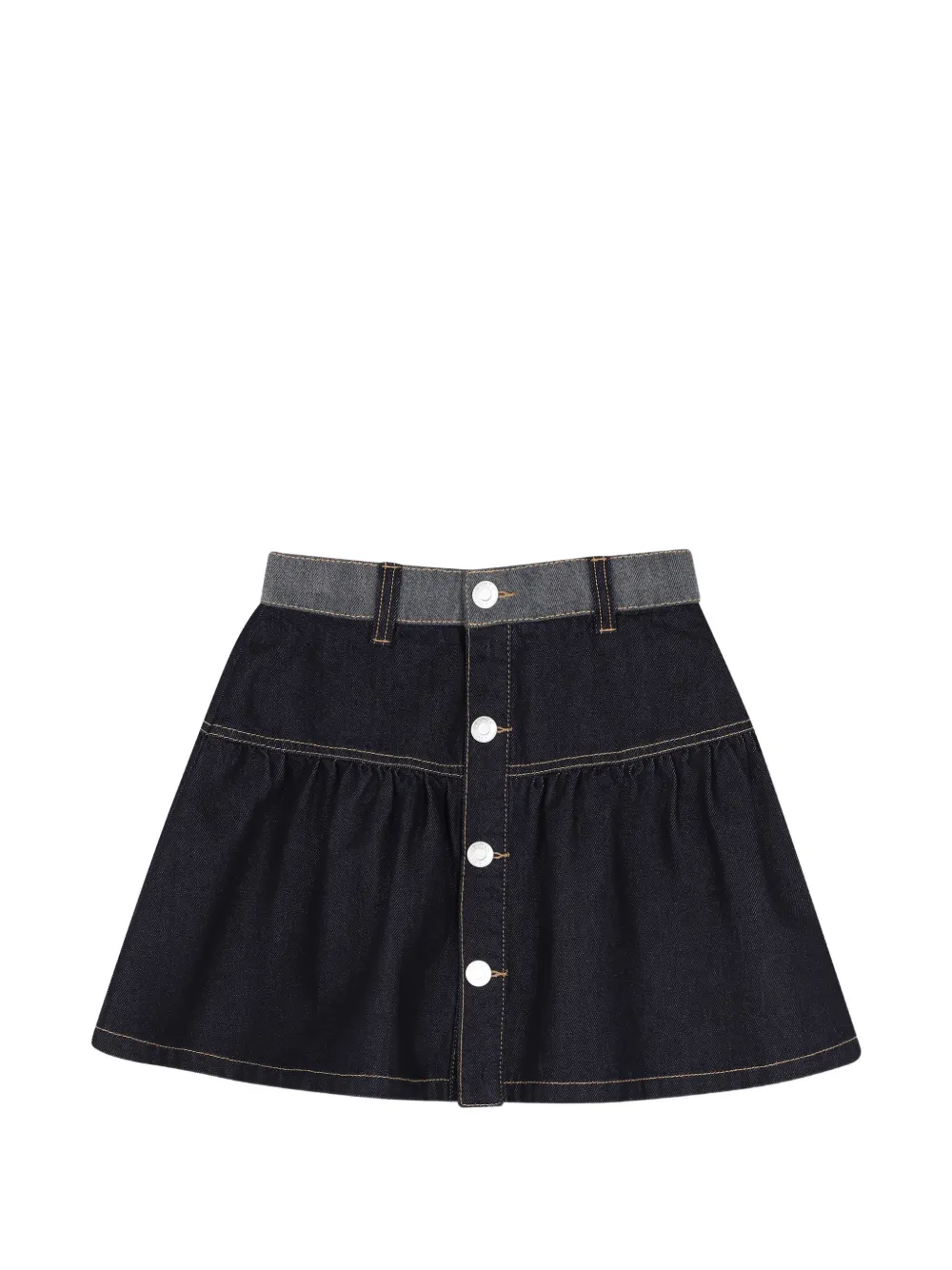 Kenzo Kids button-up denim skirt - Blue