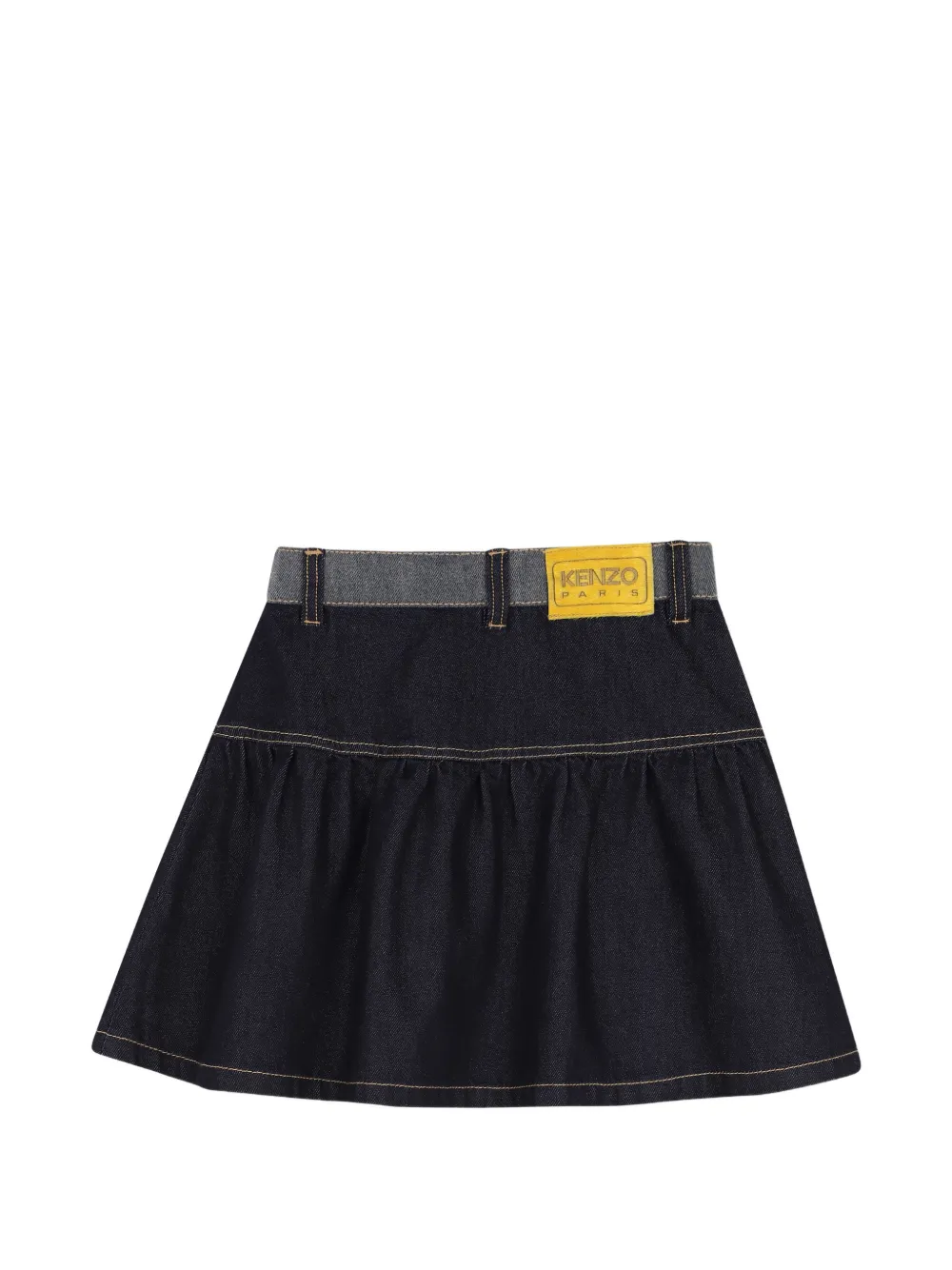 Kenzo Kids Button-up denim rok Blauw