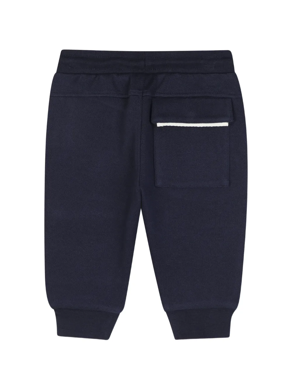 BOSS Kidswear Cargo broek met logoprint Blauw