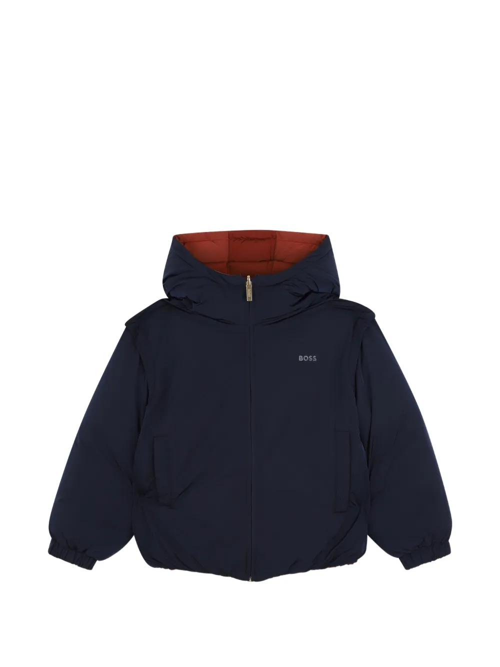 BOSS Kidswear Omkeerbaar jack Rood
