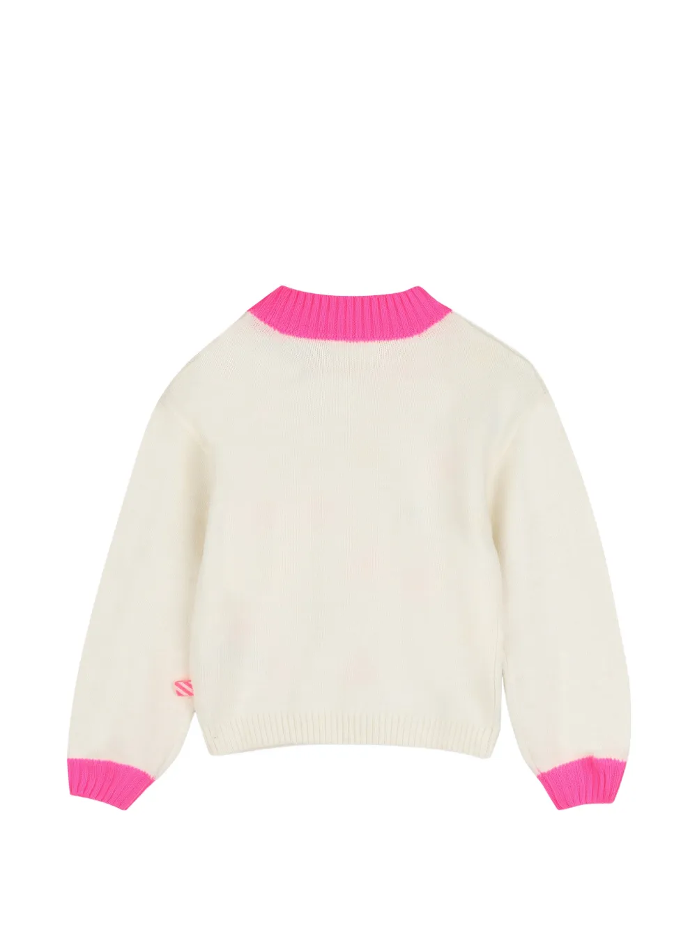 Billieblush Trui met geribbelde afwerking en geborduurd hart Beige