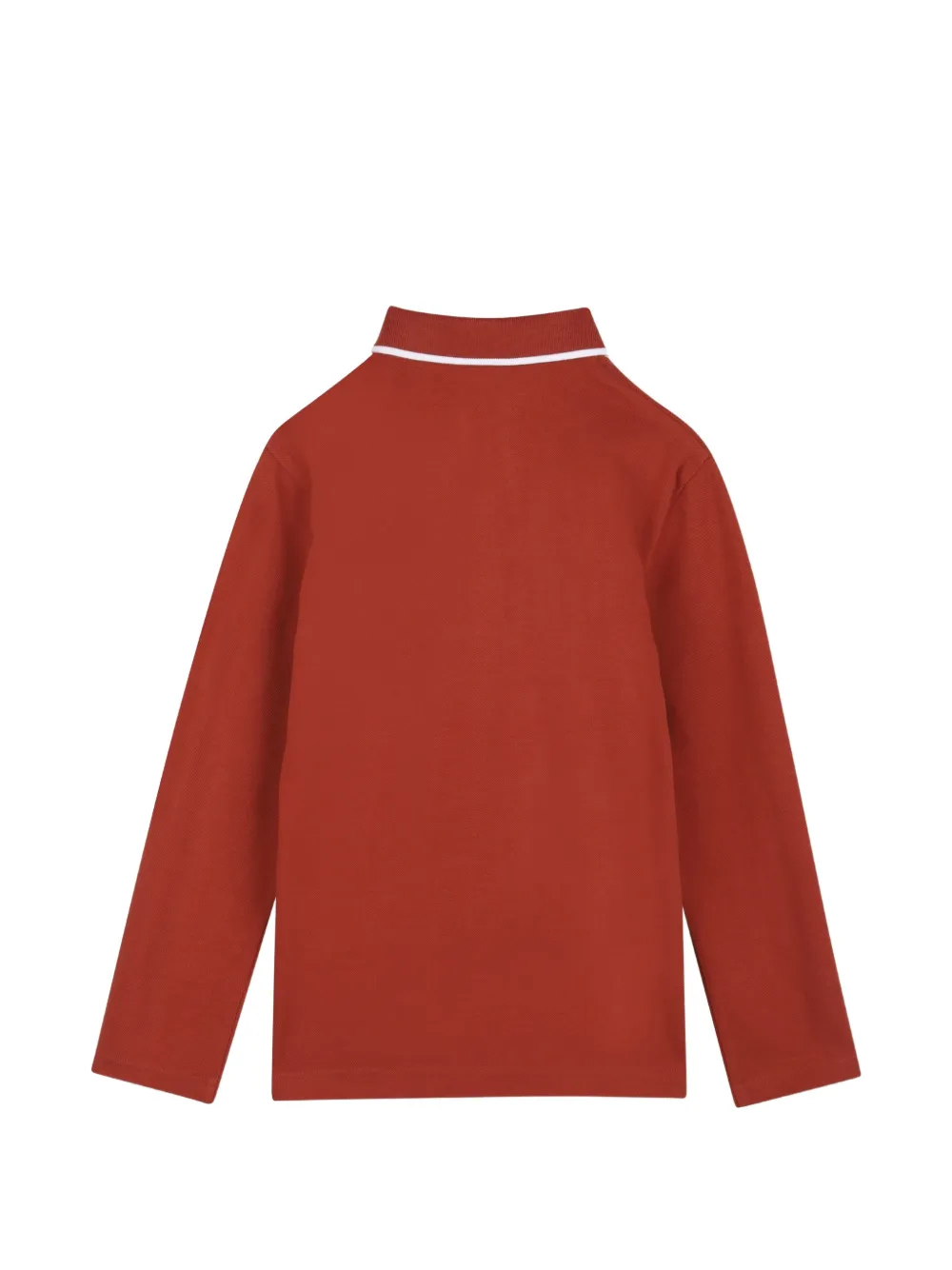 BOSS Kidswear Poloshirt met logoprint Rood