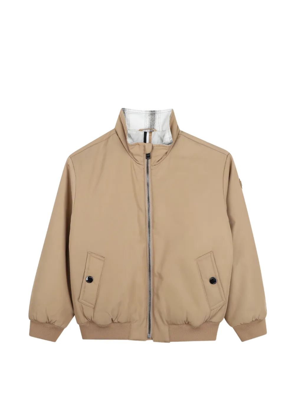 BOSS Kidswear Jacke mit Logo-Patch - Nude