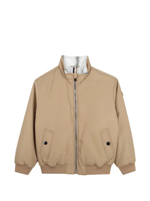 BOSS Kidswear logo-patch zip-up jacket