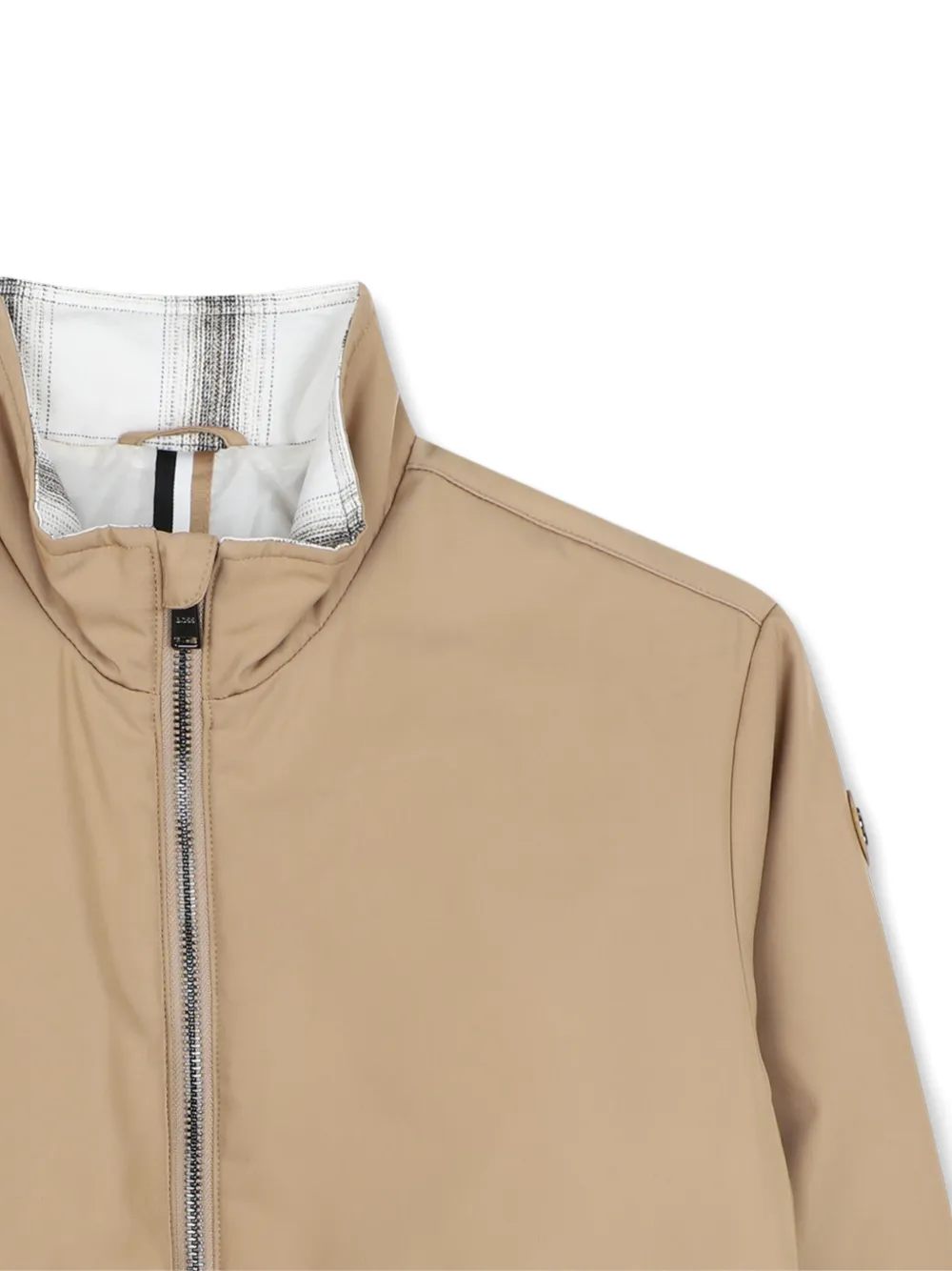 BOSS Kidswear Jack met logopatch Beige