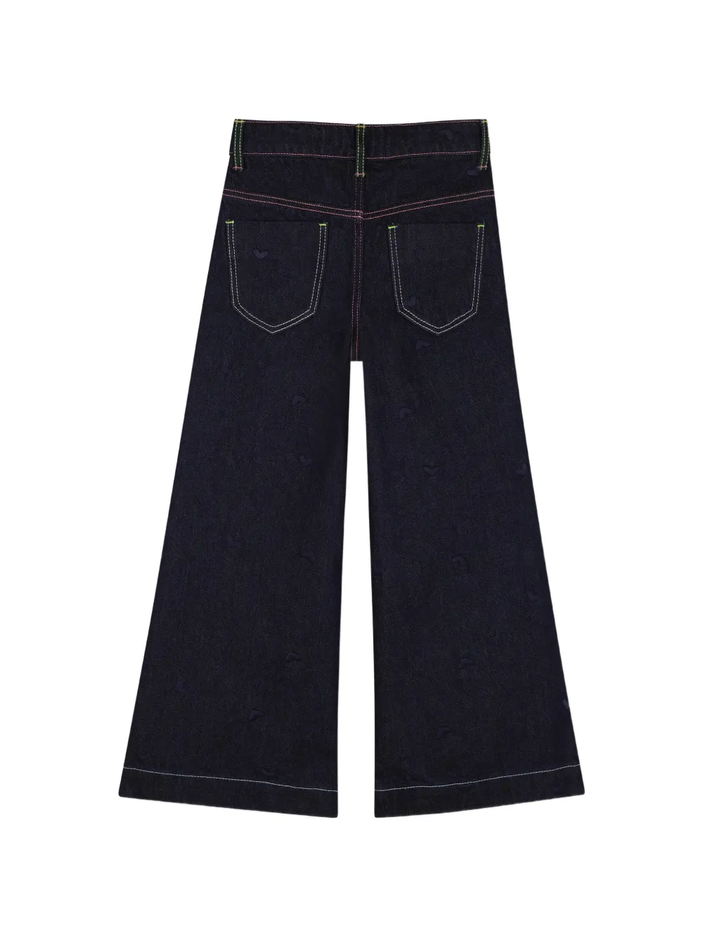 Billieblush Flared jeans met geborduurd hart Blauw