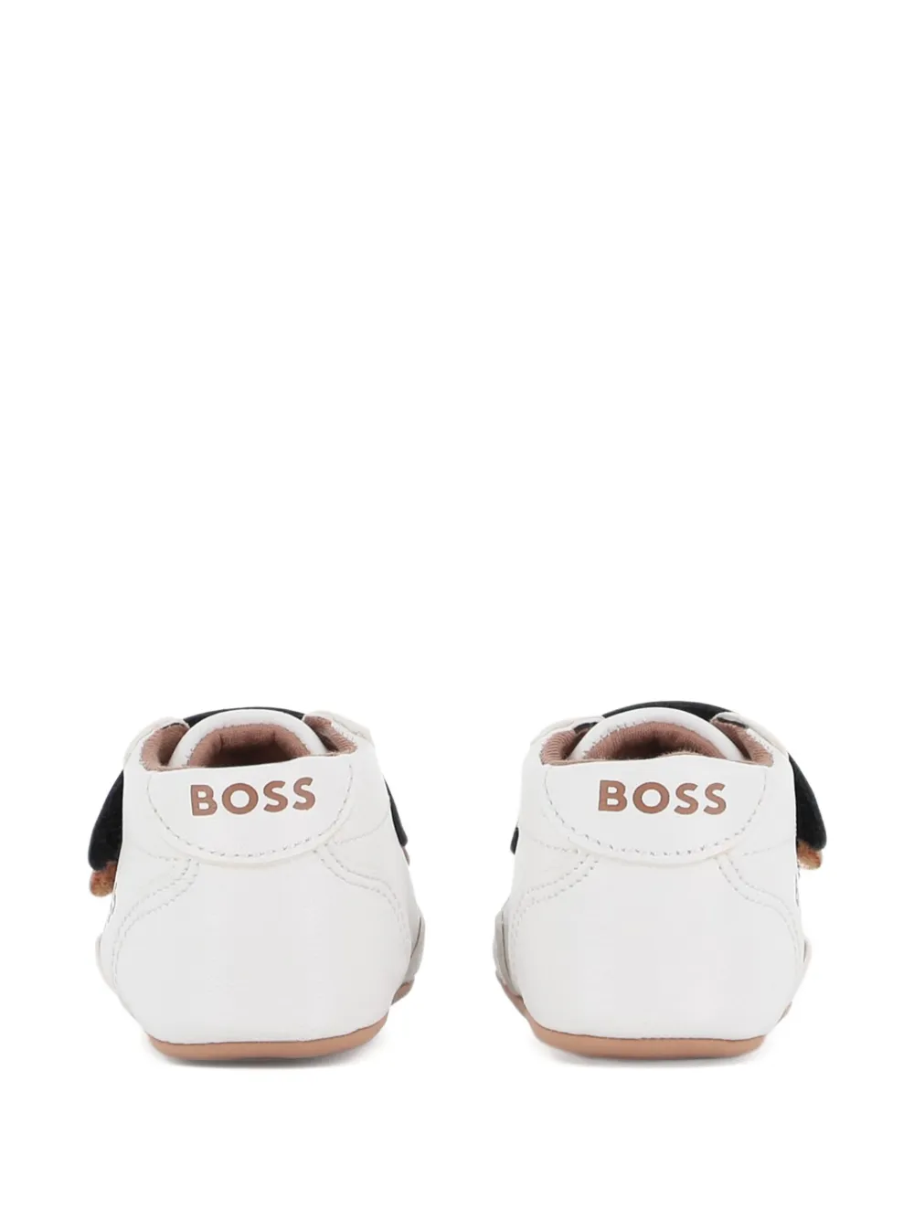 BOSS Kidswear logo-print touch-strap sneakers Wit