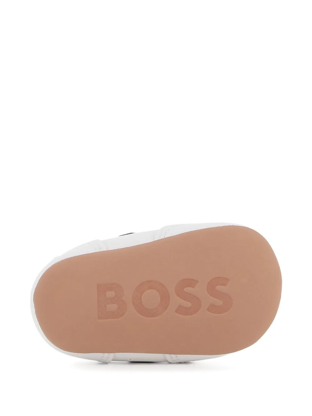 BOSS Kidswear logo-print touch-strap sneakers Wit