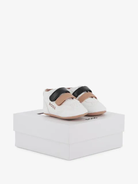 BOSS Kidswear logo-print touch-strap sneakers
