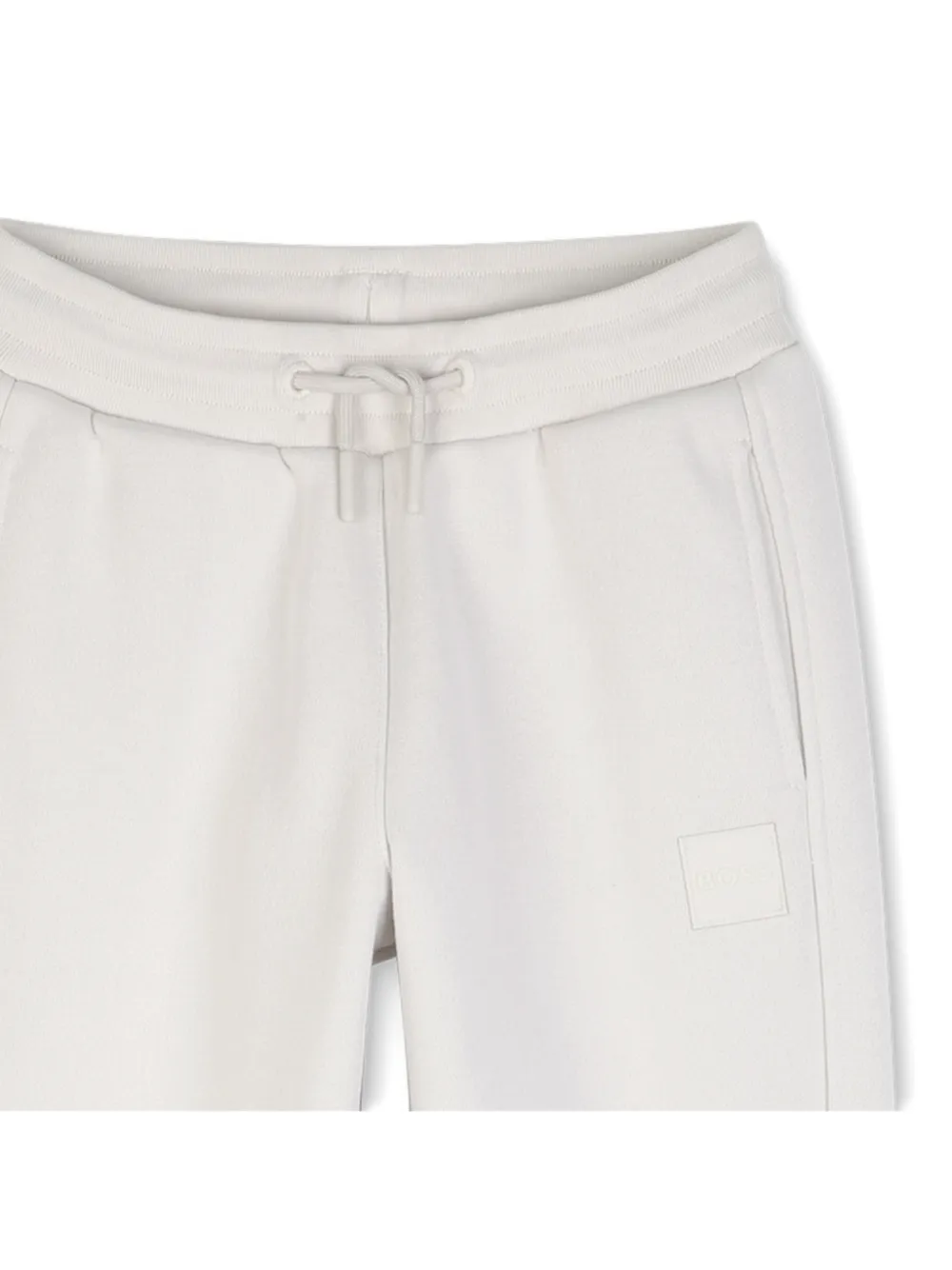 BOSS Kidswear Trainingsbroek met logopatch Beige