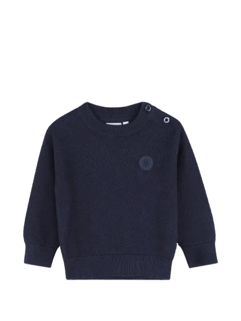 BOSS Kidswear logo-patch sweater
