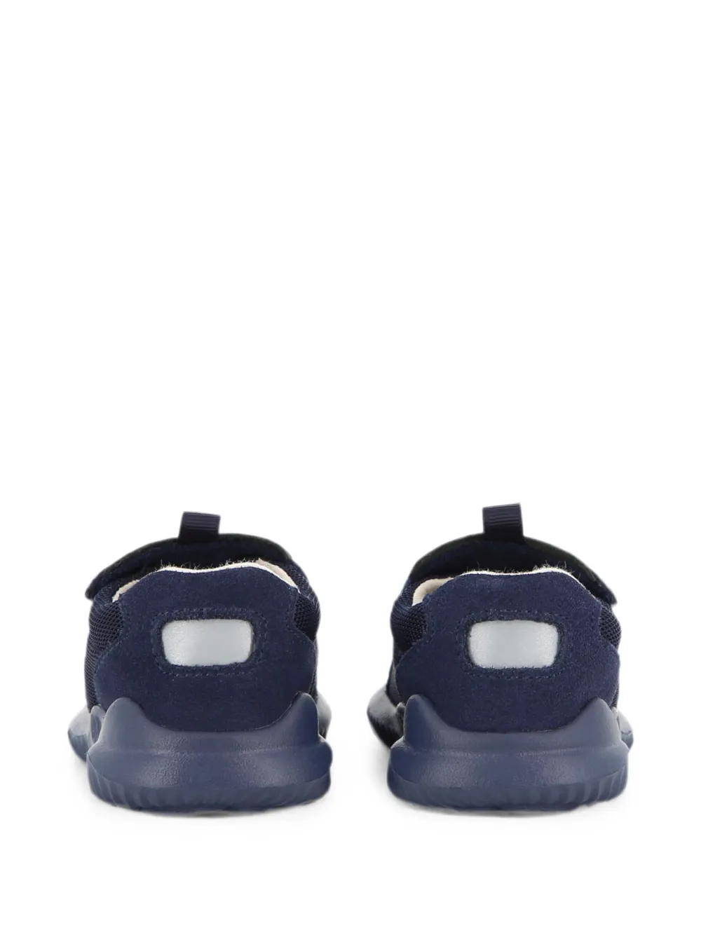 BOSS Kidswear logo-print panelled sneakers Blauw