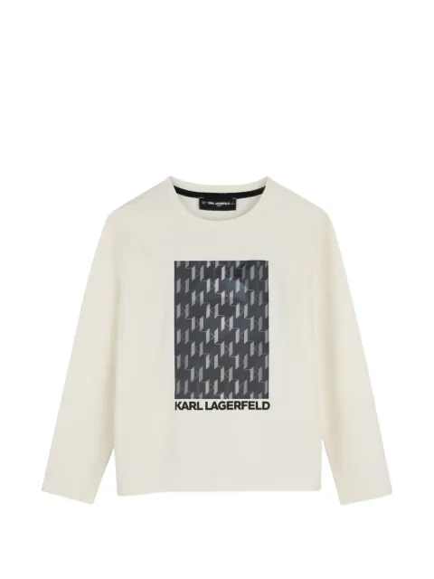 Karl Lagerfeld Kids Langarmshirt mit grafischem Print