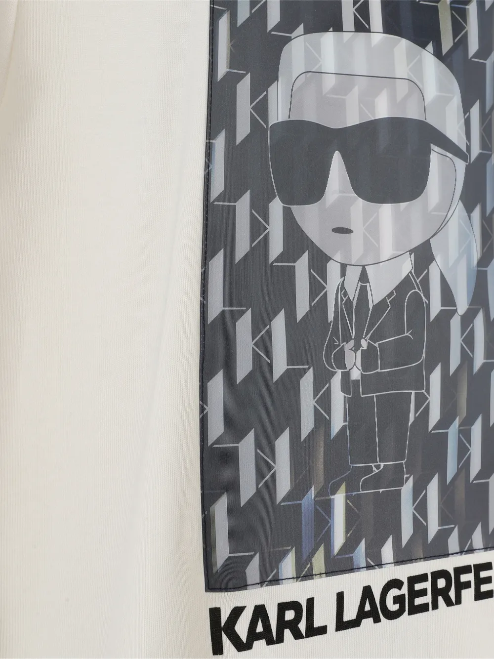 Karl Lagerfeld Kids T-shirt met grafische print Beige