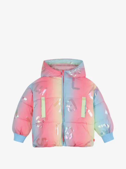 Billieblush logo-print padded jacket