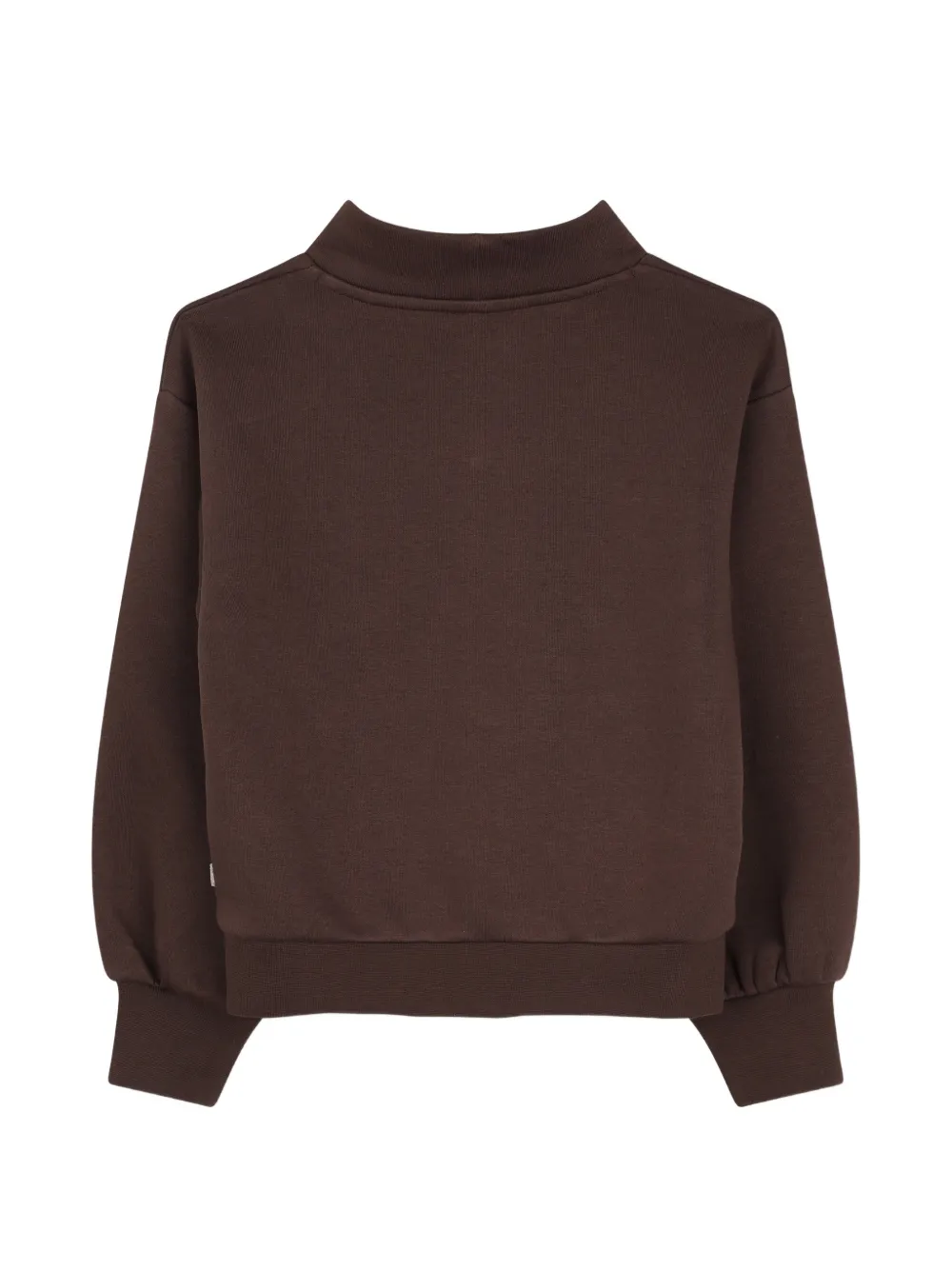 BOSS Kidswear Sweater met geborduurd logo Bruin